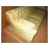 Vintage avocado Green upholstered 3...