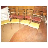 Lot of 8 vintage metal framed vinyl...