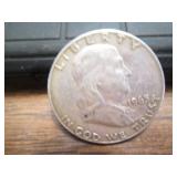 1963 Franklin Half dollar coin...