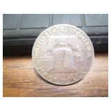 1963 Franklin Half dollar coin...