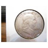 1961 Franklin Half dollar coin...