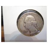 1950 Washington quarter dollar coin...