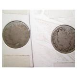 1899, 1896, 1910 Liberty Head nickl...