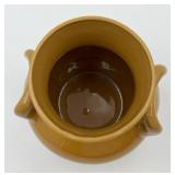 Rare Kentucky Genuine Bybee Honey Gold Crystalline Glaze Handled Vase