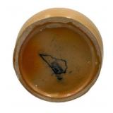 Rare Kentucky Genuine Bybee Honey Gold Crystalline Glaze Handled Vase