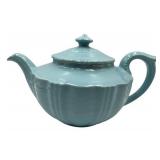 Vintage 1940s Hall Price Blue Tea Pot Darby Pattern 32 Oz.