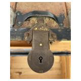 Antique 19th Century Steamer Trunk with Yale & Towne Lock Stamp