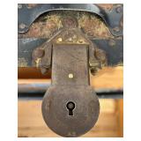 Antique 19th Century Steamer Trunk with Yale & Towne Lock Stamp