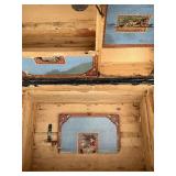 Antique 19th Century Steamer Trunk with Yale & Towne Lock Stamp