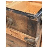 Antique 19th Century Steamer Trunk with Yale & Towne Lock Stamp