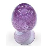 Vintage 5" Caithness (Made in Scotland) Purple Glass Swirl Pattern Bud Vase