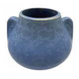 1930s Brush McCoy Blue Ear Handled Vase