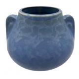 1930s Brush McCoy Blue Ear Handled Vase
