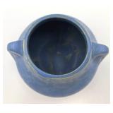 1930s Brush McCoy Blue Ear Handled Vase