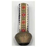 1950s Swiss Cow Bell with Embroidered Strap