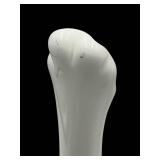 Vintage Fenton Hobnail White Milk Glass Pedestal Stretch Bud Vase