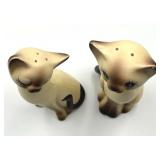 Vintage Pair of MCM Siamese Cat Salt & Pepper Shakers (Made in Japan)