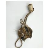 Antique Floral Wall Sconce Light Fixture in Working Condition