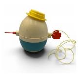 Vintage Fisher Price Humpty Dumpty Pull Toy #736