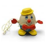 Vintage Fisher Price Humpty Dumpty Pull Toy #736