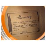 Vintage Harmony Sunburst Acoustic Parlor Guitar (Model H0401P) 36"