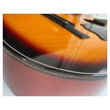 Vintage Harmony Sunburst Acoustic Parlor Guitar (Model H0401P) 36"