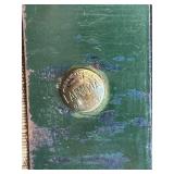 Vintage 1950s French Sac Lafuma Canvas & Leather Military Rucksack with Metal Frame