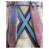 Vintage 1950s French Sac Lafuma Canvas & Leather Military Rucksack with Metal Frame