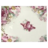 Antique Moritz Zdekauer (MZ Austria) Porcelain Ruffled Edge Pedestal Serving Dish