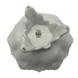 Antique Moritz Zdekauer (MZ Austria) Porcelain Ruffled Edge Pedestal Serving Dish