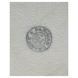 19th Century Trenton Potteries Company Parisian Granite Wash Basin (4.5" T x 15" W) and Pitcher (12" Tall)