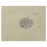 19th Century Trenton Potteries Company Parisian Granite Wash Basin (4.5" T x 15" W) and Pitcher (12" Tall)