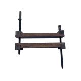 Pair of Vintage Wooden Book Binding Finishing Presses