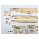 WW2 1943 U.S. Navy Bureau of Aeronautics (1:72 Scale) Model Template of the North American B-25B Mitchell Bomber
