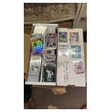 Box of “Shiney” Metallic and Chrome Looking Cards, Mix of Football, Baseball and Basketball, Lots of Stars