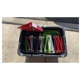 Huge Lot of 23 Binders for Sports Cards and Trading Cards, No Sleeves, Some Binders Havs Stickers on Them, Tote Not Included