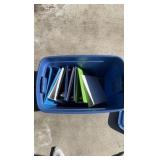 Lot of 7 Empty Binders for Sports Cards and Trafimg Cards, Tote Not Included, Some Binders Have Stickers on Them