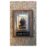 Babe Ruth Baseball Cadd Plaque With Nameplate