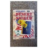 Sealed Box of Desert Shield Tradimg Card Packs, 36 Packs of Trading Cards