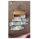 Box of Mixed Baseball Cards, Some Stars, Parallels, Vintage and Modern, Most Cards are Sleeved