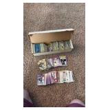 Box of 1990’s Hockey and Football Cards, Lots of Stars