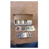 Box of Baseball and Football Cards, Includes Vintage Oversized Vikings Cards and Vikings McDonalds Cards