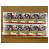 1990 Pro Set Billy Casper Uncut Sheet of Golf Cards RARE Collectible PGA Legend