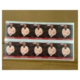 1990 Pro Set Arnold Palmer Uncut Sheet of Golf Cards RARE Collectible PGA Legend