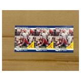 1990 Pro Set Jeff George 1st Overall Draft Pick Rookie Uncut Sheet of Cards RARE NFL