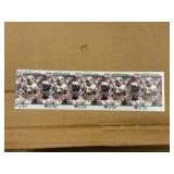 1990 Pro Set Joe Namath Uncut Sheet of Cards RARE NFL Super Bowl Cards