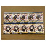 1990 Pro Set Junior Seau and Pat Terrell Rookie Cards Uncut Sheet of Cards RARE NFL