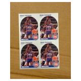1990 NBA Hoops Isiah Thomas Uncut Sheet of Cards RARE NBA Hall of Famer