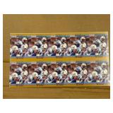 1990 Pro Set Uncut Sheet of Warren Moon Man of the Year NFL Cards Vikings and Houston Oilers Legend RARE