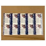 1990 Pro Set Uncut Sheet of Troy Aikman NFL Trading Cards Dallas Cowboys and NFL Hall of Famer RARE